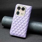 For Motorola Edge 50 Ultra Diamond Lattice Wallet Flip Leather Phone Case(Purple) - 3