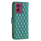 For Motorola Edge 50 Fusion Diamond Lattice Wallet Flip Leather Phone Case(Green) - 3