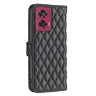 For Motorola Edge 50 Fusion Diamond Lattice Wallet Flip Leather Phone Case(Black) - 3