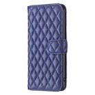 For Motorola Moto G55 Diamond Lattice Wallet Flip Leather Phone Case(Blue) - 3