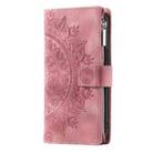 For Xiaomi Redmi 13 4G Multi-Card Totem Zipper Leather Phone Case(Pink) - 2