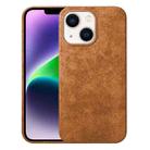 For iPhone 14 Plus Turn Fur Magsafe Magnetic Phone Case(Golden Brown) - 1