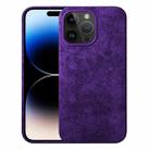 For iPhone 14 Pro Turn Fur Magsafe Magnetic Phone Case(Dark Purple) - 1