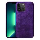 For iPhone 13 Pro Max Turn Fur Magsafe Magnetic Phone Case(Dark Purple) - 1