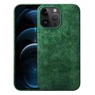 For iPhone 12 Pro Max Turn Fur Magsafe Magnetic Phone Case(Green) - 1