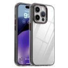 For iPhone 15 Pro Max iPAKY MG Series Transparent PC+TPU Phone Case(Transparent Black) - 1