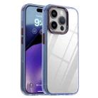 For iPhone 15 Pro iPAKY MG Series Transparent PC+TPU Phone Case(Transparent Blue) - 1