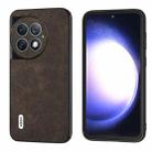For OnePlus Ace 2 Pro ABEEL Dream Litchi Texture PU Phone Case(Khaki) - 1