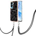 For Honor 90 Lite 5G Electroplating Dual-side IMD Phone Case with Lanyard(Equation) - 1