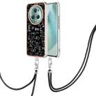 For Honor Magic5 Pro Electroplating Dual-side IMD Phone Case with Lanyard(Equation) - 1