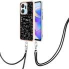 For Honor X7a Electroplating Dual-side IMD Phone Case with Lanyard(Equation) - 1