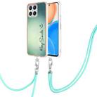 For Honor X8 4G Electroplating Dual-side IMD Phone Case with Lanyard(Smile) - 1