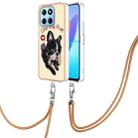 For Honor X8 5G / X6 4G Electroplating Dual-side IMD Phone Case with Lanyard(Lucky Dog) - 1