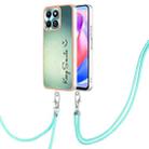 For Honor X6b Electroplating Dual-side IMD Phone Case with Lanyard(Smile) - 1