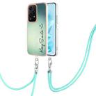 For Honor 200 Lite Global Electroplating Dual-side IMD Phone Case with Lanyard(Smile) - 1