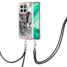 For Honor X8b Electroplating Dual-side IMD Phone Case with Lanyard(Totem Elephant) - 1