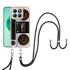 For Honor X8b Electroplating Dual-side IMD Phone Case with Lanyard(Retro Radio) - 2