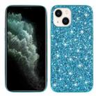 For iPhone 15 Plus Glitter Powder TPU Phone Case(Blue) - 1