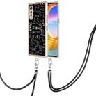 For LG Velvet 5G / 4G Electroplating Dual-side IMD Phone Case with Lanyard(Equation) - 1