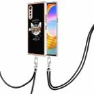 For LG Velvet 5G / 4G Electroplating Dual-side IMD Phone Case with Lanyard(Natural Growth) - 1