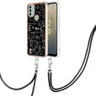 For Nokia C31 Electroplating Dual-side IMD Phone Case with Lanyard(Equation) - 1