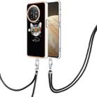 For OnePlus 11 Electroplating Dual-side IMD Phone Case with Lanyard(Natural Growth) - 1