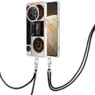 For OnePlus 11 Electroplating Dual-side IMD Phone Case with Lanyard(Retro Radio) - 1