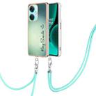 For OnePlus Nord CE 3 Lite 5G / Nord N30 Electroplating Dual-side IMD Phone Case with Lanyard(Smile) - 1