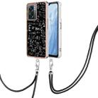 For OnePlus Nord N300 / OPPO A57 Electroplating Dual-side IMD Phone Case with Lanyard(Equation) - 1