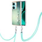 For OnePlus Nord CE3 Electroplating Dual-side IMD Phone Case with Lanyard(Smile) - 1