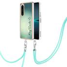 For Sony Xperia 1 IV Electroplating Dual-side IMD Phone Case with Lanyard(Smile) - 1