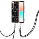 For Sony Xperia 10 IV Electroplating Dual-side IMD Phone Case with Lanyard(Equation) - 1