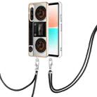For Sony Xperia 10 IV Electroplating Dual-side IMD Phone Case with Lanyard(Retro Radio) - 1