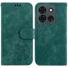 For Infinix Smart 7 India / 7 Plus Little Tiger Embossed Leather Phone Case(Green) - 1