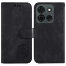 For Infinix Smart 7 India / 7 Plus Little Tiger Embossed Leather Phone Case(Black) - 1