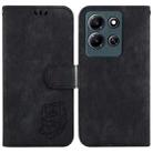 For Infinix Note 30i Little Tiger Embossed Leather Phone Case(Black) - 1