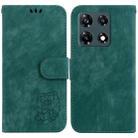 For Infinix Note 30 Pro Little Tiger Embossed Leather Phone Case(Green) - 1