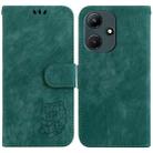 For Infinix Hot 30i / X669C Little Tiger Embossed Leather Phone Case(Green) - 1