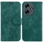 For Infinix Hot 30 Little Tiger Embossed Leather Phone Case(Green) - 1