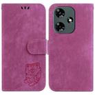 For Infinix Hot 30 Little Tiger Embossed Leather Phone Case(Rose Red) - 1