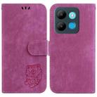 For Infinix Smart 7 African / 6515 Little Tiger Embossed Leather Phone Case(Rose Red) - 1