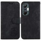 For Infinix Hot 20S Little Tiger Embossed Leather Phone Case(Black) - 1