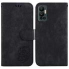 For Infinix Hot 20 Little Tiger Embossed Leather Phone Case(Black) - 1