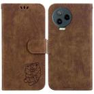 For Infinix Note 12 2023 / 12 Pro 4G Little Tiger Embossed Leather Phone Case(Brown) - 1