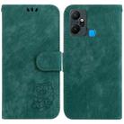 For Infinix Smart 6 Plus Little Tiger Embossed Leather Phone Case(Green) - 1