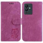 For Infinix Note 12 5G / 12 Pro 5G Little Tiger Embossed Leather Phone Case(Rose Red) - 1