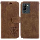 For Infinix Note 12 G96 / X670 Little Tiger Embossed Leather Phone Case(Brown) - 1