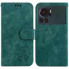 For Infinix Note 12 VIP Little Tiger Embossed Leather Phone Case(Green) - 1