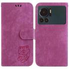 For Infinix Note 12 VIP Little Tiger Embossed Leather Phone Case(Rose Red) - 1