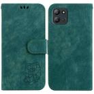 For Infinix Hot 11 2022 Little Tiger Embossed Leather Phone Case(Green) - 1